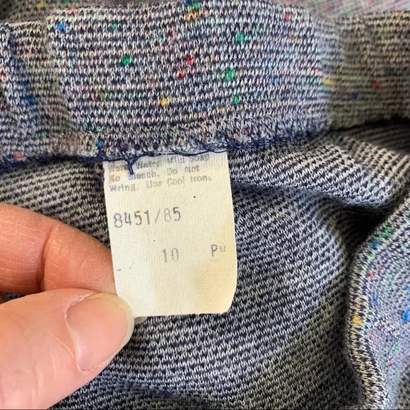 Vintage 1970’s Knit Pull On Wide Leg Bell Bottom Soft Comfy Pants Trousers - Picture 5 of 6